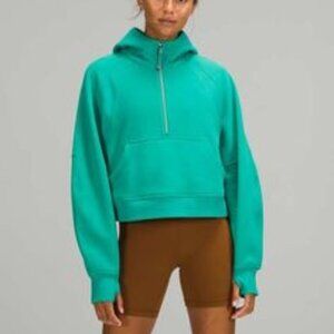 Lululemon Scuba Women's Oversized 1/2 Zip Hoodie Maldives Green size Small